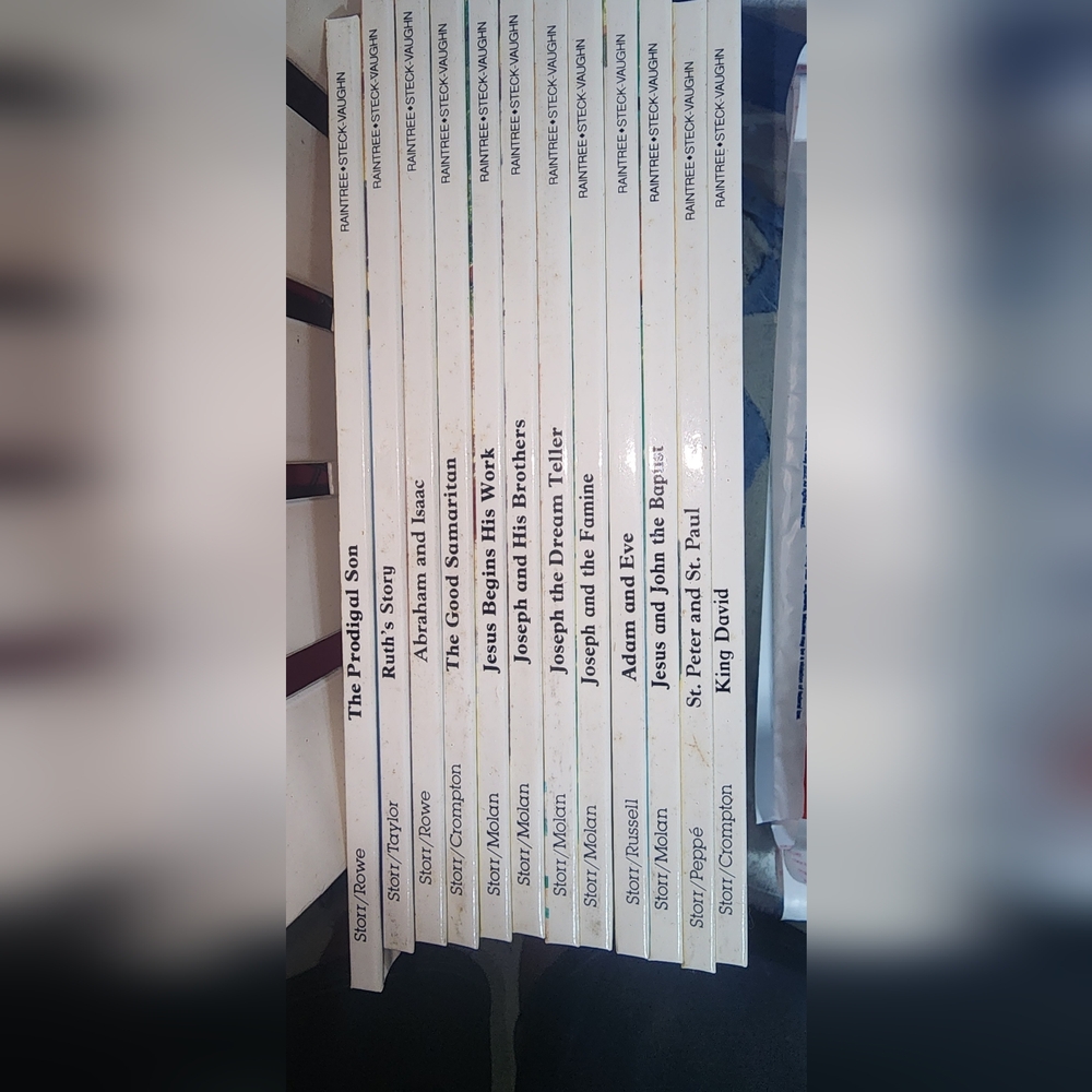 Vintage 1980s "People Of The Bible" Collection Of 12 Children Books